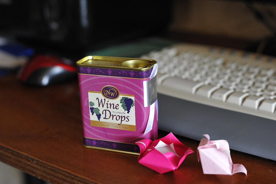 An empty Can of WineDrops